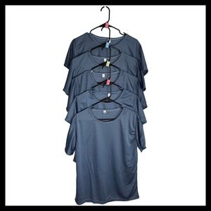 NWOT CSF Mens Performance T-Shirts Slate Blue Activewear Crewneck Lot of 5